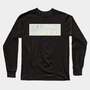 ANXIETY Certified Label Long Sleeve T-Shirt